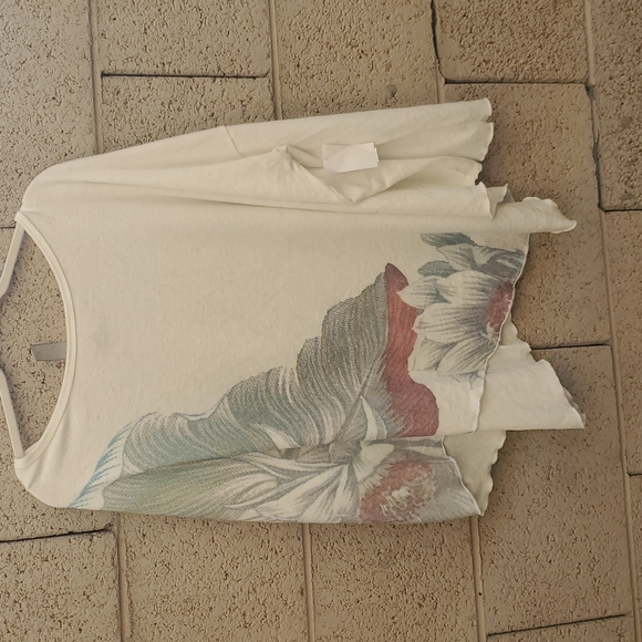 New Go Couture Printed Asymmetrical Hem Dolman Sweater. - Picture 9 of 15